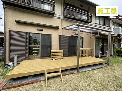 S市A邸 デッキ工事・テラス施工